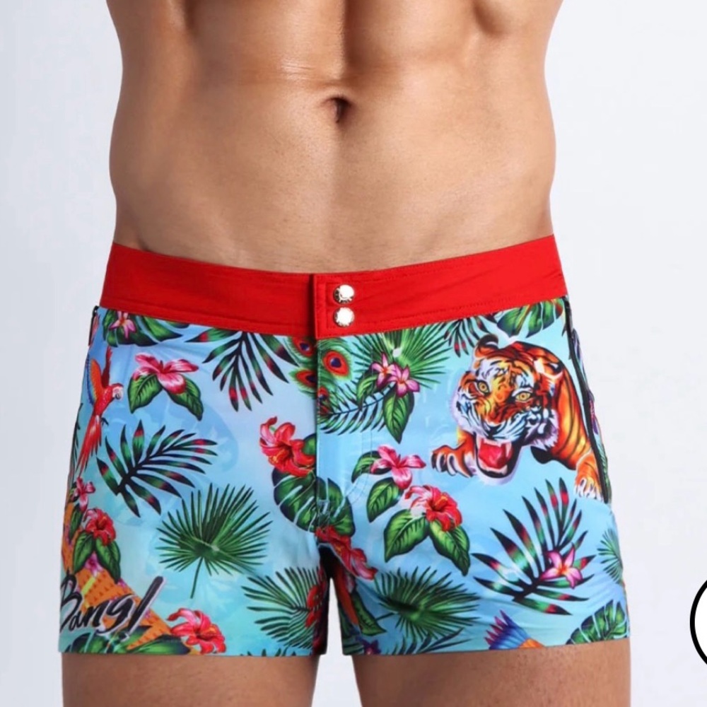 BANG! MIAMI - DISCO JUNGLE - BEACH SHORTS